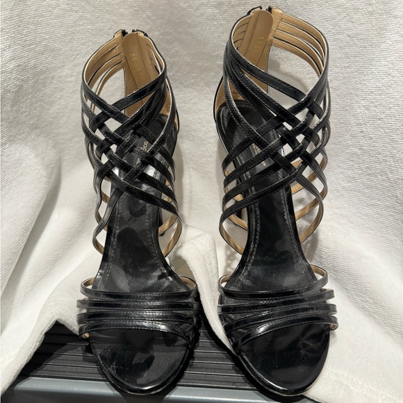 Dolce and Gabbana Strappy Black Heels - Picture 1 of 4